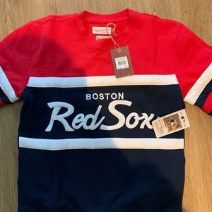 Mitchell And Ness Head Coach Crew Red Sox Sz Med
